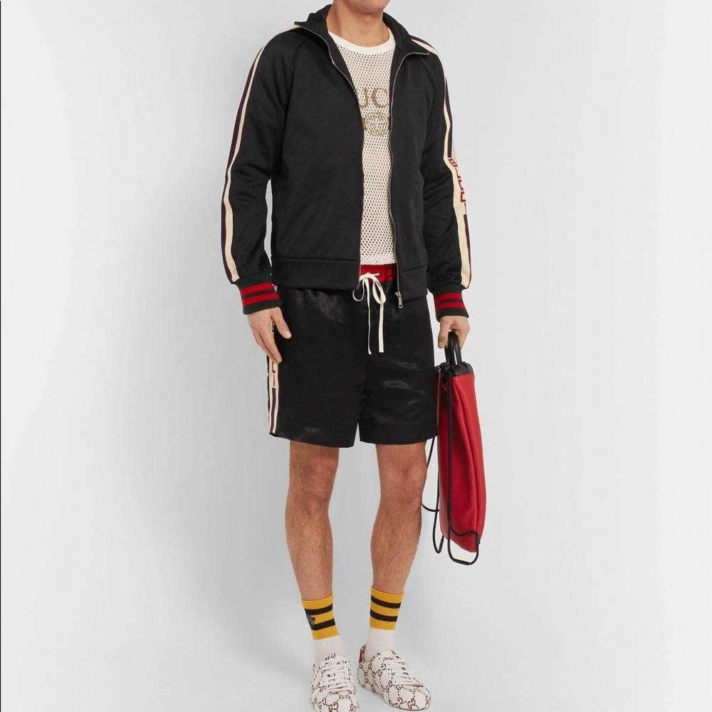 Mens Gucci silk shorts